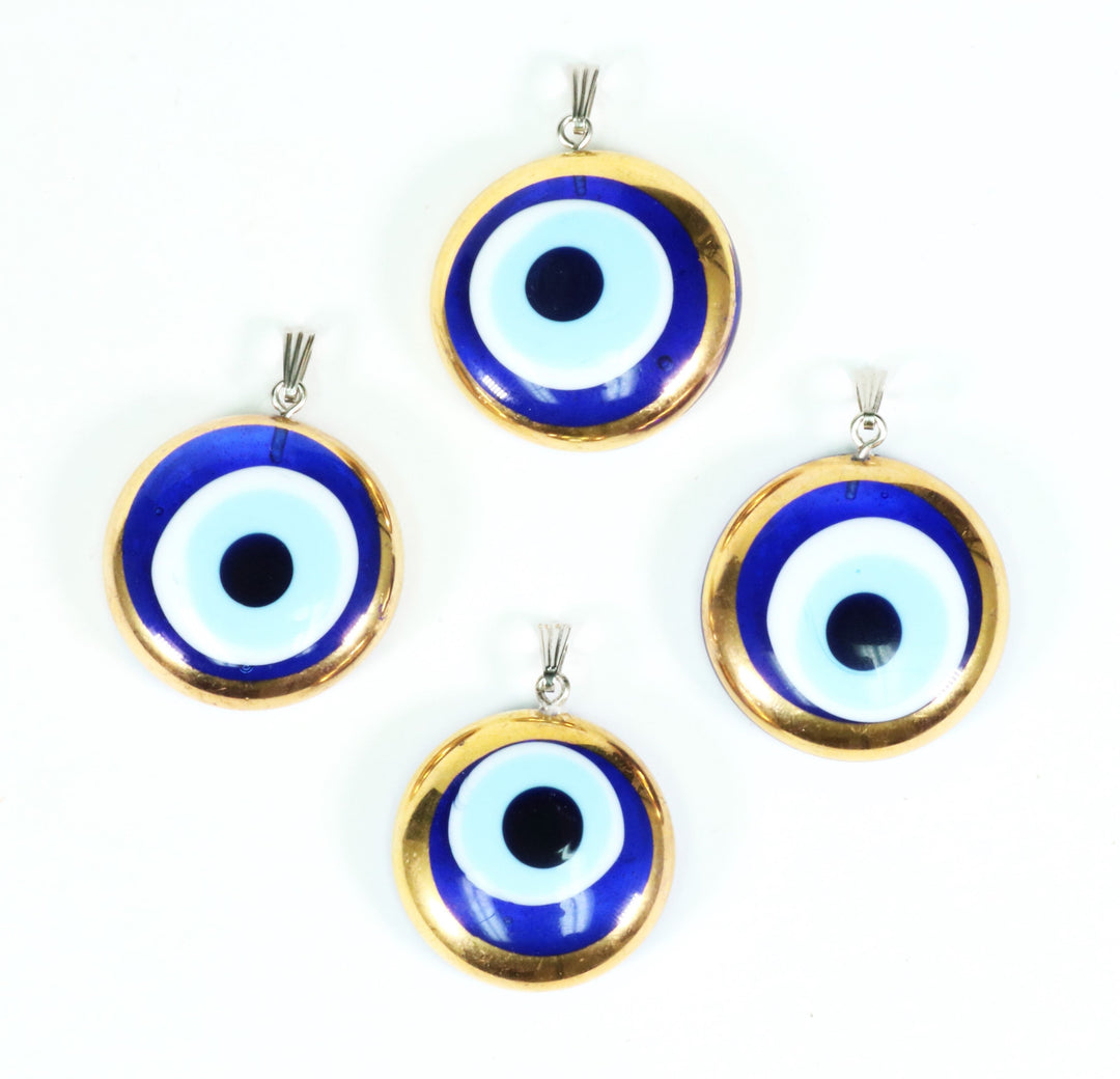 Protective Nazar/Evil Eye Pendant Necklace - Gold Plated Elegance for Serenity