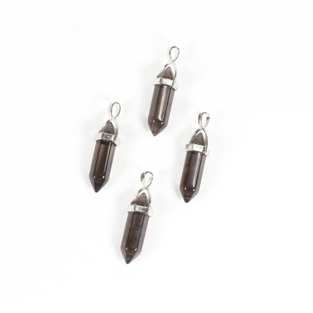 Handcrafted Natural Smoky Quartz Point Pendant Necklace