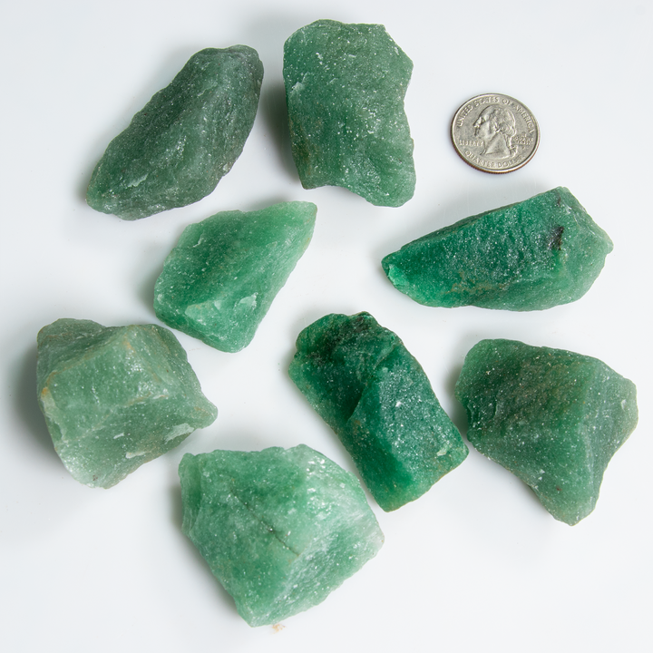 Green Aventurine Rough Crystals | Prosperity & Emotional Balance