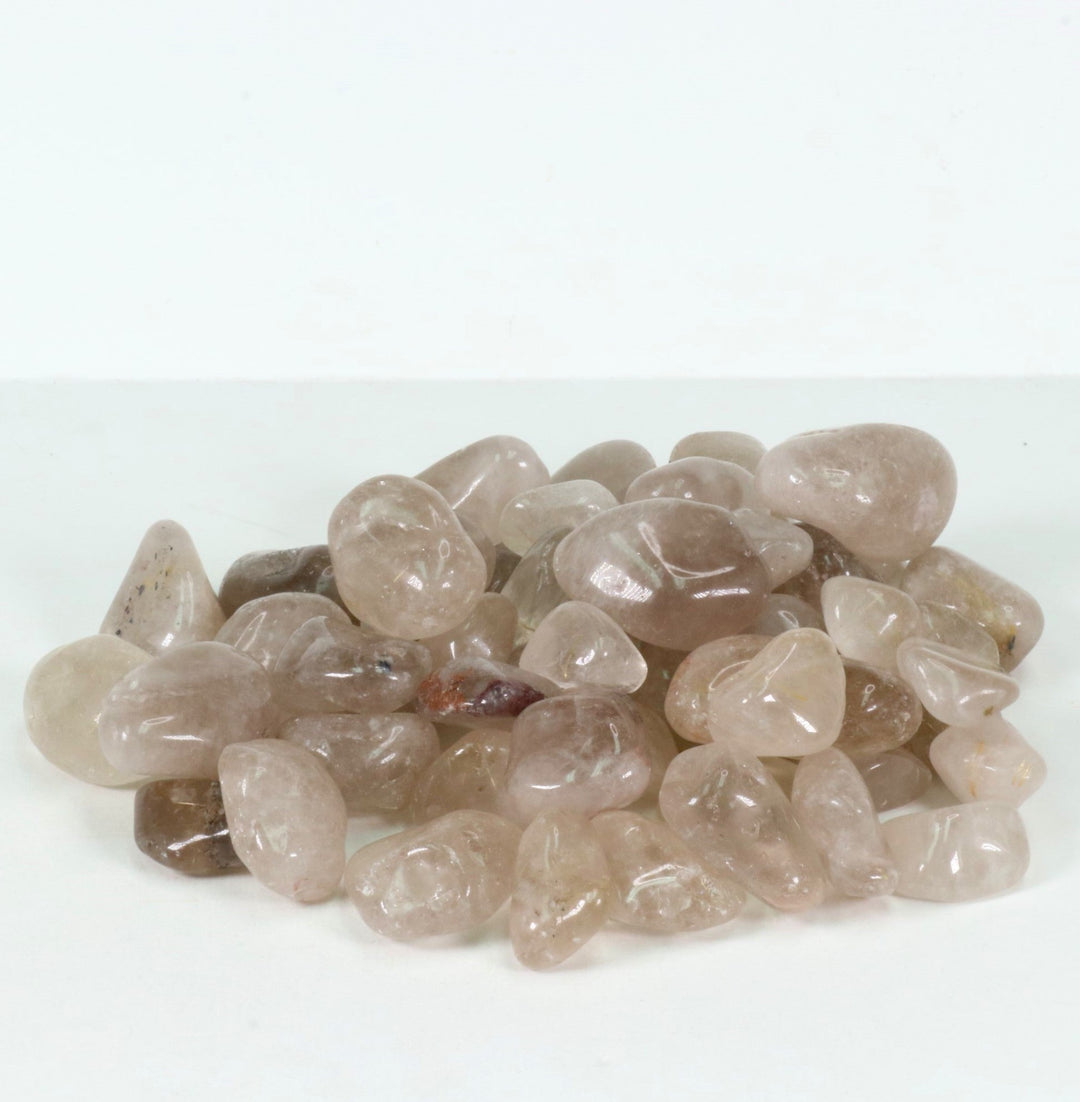 Natural Rutilated Quartz Tumbled Polished Crystal Stones, 2-3 cm, B Quality