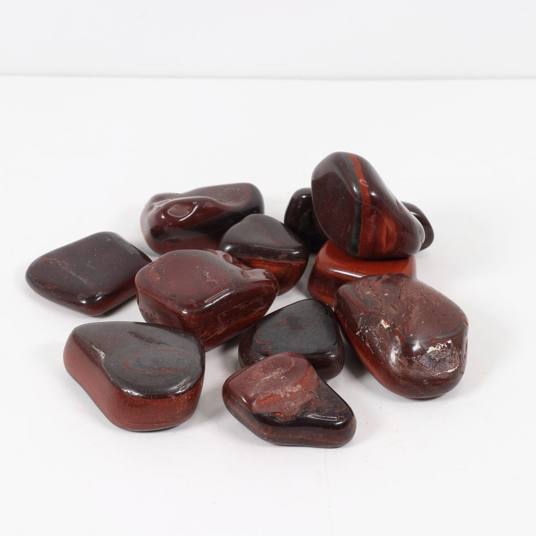 Natural Red Tiger Eye Tumbled Stone - Unleash Positivity and Confidence