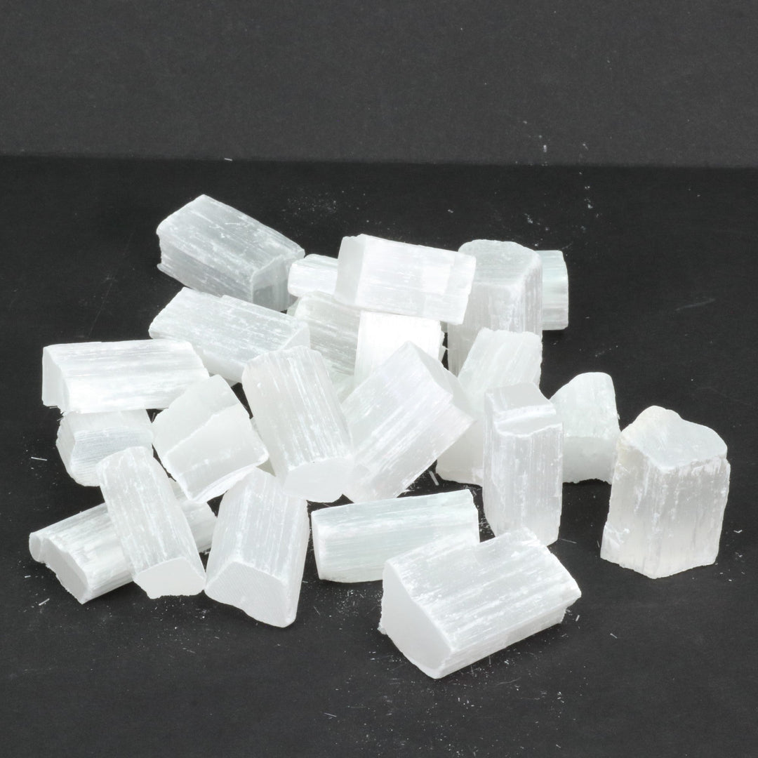 Natural Selenite Tumbled Polished Crystal Stones, 2-3 cm, Standart Quality